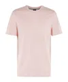 Hugo Boss Logo-print Cotton T-shirt In Pink