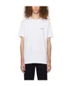 Hugo Boss Cotton Curved Logo T-shirt In White