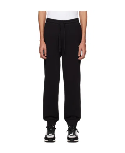Hugo Boss Logo-print Cotton Track Pants In Black