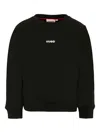 Hugo Boss Logo-print Crew-neck Sweatshirt In Black