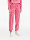 Hugo Boss Logo-print Cuffed Joggers In Pink