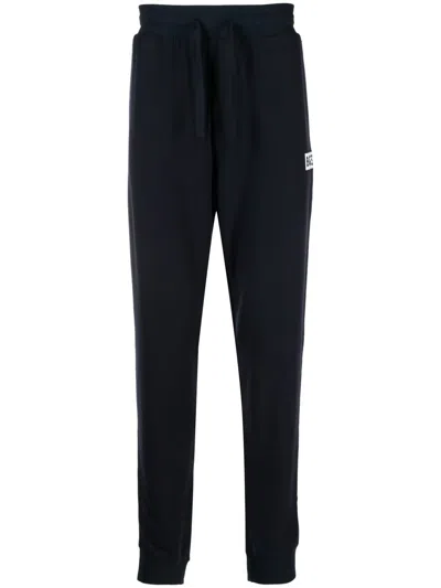 Hugo Boss Logo-print Detail Track Pants In Blue