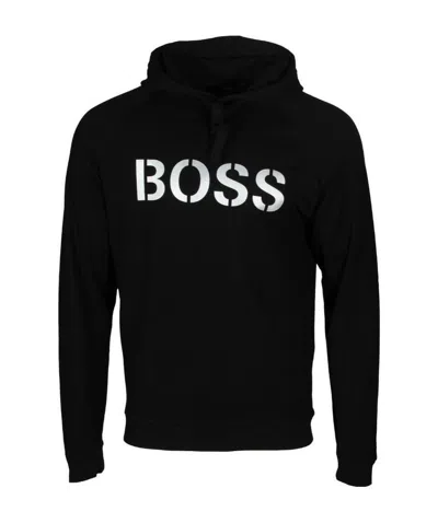 HUGO BOSS LOGO-PRINT DRAWSTRING HOODIE