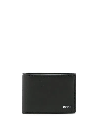 Hugo Boss Black Logo Wallet In 001 - Black