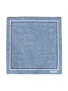 HUGO BOSS HUGO BOSS LOGO PRINT HANDKERCHIEF