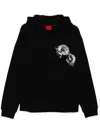 Hugo Boss Logo-print Hoodie In Black