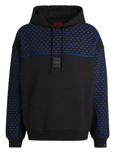 Hugo Boss Logo-print Hoodie In Black