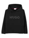 Hugo Boss Logo-print Hoodie In Black