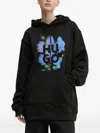Hugo Boss Logo-print Hoodie In Black