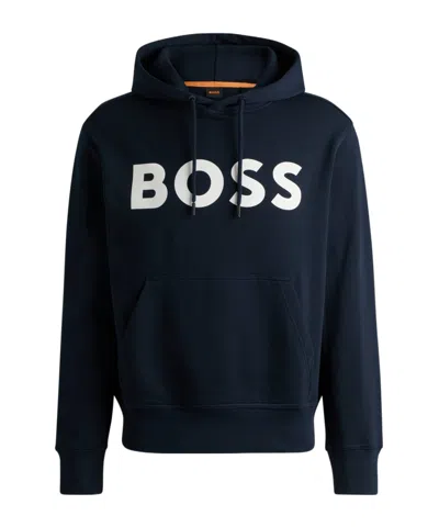 Hugo Boss Boss Soody Zone Logo Hoodie In Black