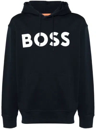 Hugo Boss Boss Man Sweatshirt Midnight Blue Size S Cotton