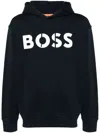 HUGO BOSS LOGO-PRINT HOODIE