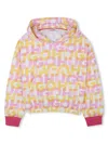 Hugo Boss Logo-print Hoodie In Pink