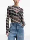 Hugo Boss Logo-print Mesh T-shirt In Black