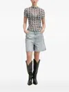 Hugo Boss Logo-print Mesh T-shirt In Multi