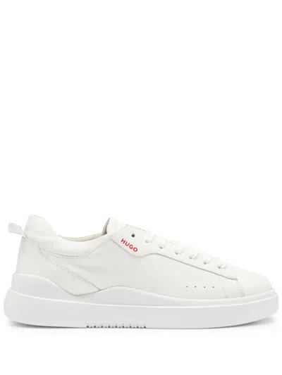Hugo Boss Logo-print Panelled Sneakers In White