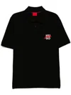 Hugo Boss Double Logo Polo Shirt In Black