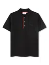 Hugo Boss Boys Logo Print Polo Shirt In Black