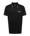 Hugo Boss Logo-print Polo Shirt In Black