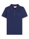 Hugo Boss Logo-print Polo Shirt In Blue