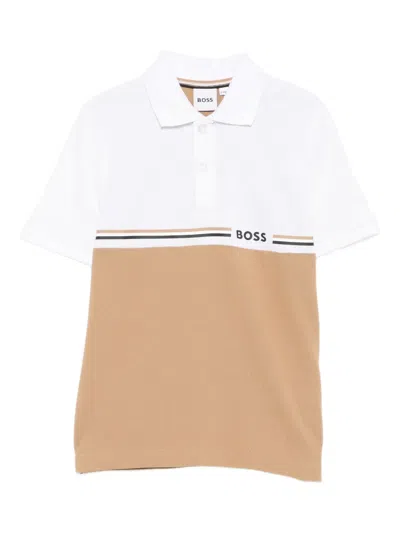 Hugo Boss Kids' Logo-print Polo Shirt In Multi