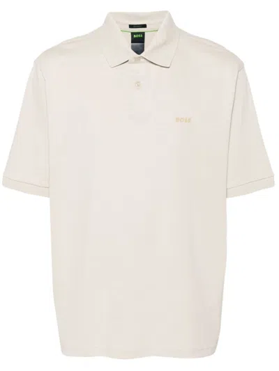 Hugo Boss Logo-print Polo Shirt In Multicolor