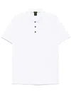 Hugo Boss Logo-print Polo Shirt In White