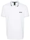 Hugo Boss White Bonded Polo In White