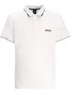 Hugo Boss White Bonded Polo In White