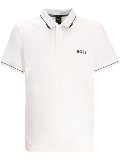 HUGO BOSS LOGO-PRINT POLO SHIRT