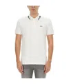 Hugo Boss Logo-print Polo Shirt In White