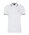 Hugo Boss Cotton Polo Shirt With Logo In White