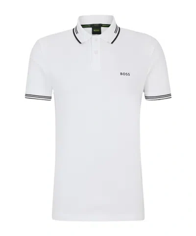 HUGO BOSS LOGO-PRINT POLO SHIRT