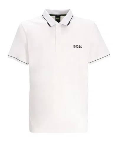 HUGO BOSS BOSS HUGO BOSS LOGO PRINTED SHORT-SLEEVED POLO SHIRT