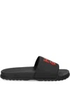 Hugo Boss Logo-print Pool Slides In Black