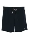 Hugo Boss Logo-print Pyjama Shorts In Black