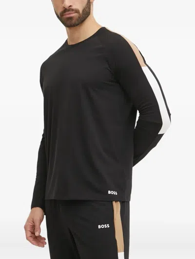 HUGO BOSS LOGO-PRINT PYJAMAS