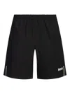 Hugo Boss Logo-print Running Shorts In Black