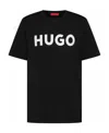 Hugo Boss Hugo Dulivio Crew Neck Short Sleeve T Shirt Navy In Black