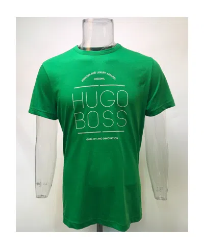 Hugo Boss Logo Print Short-sleeved T-shirt In Green