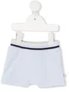 Hugo Boss Logo Print Shorts In 蓝色