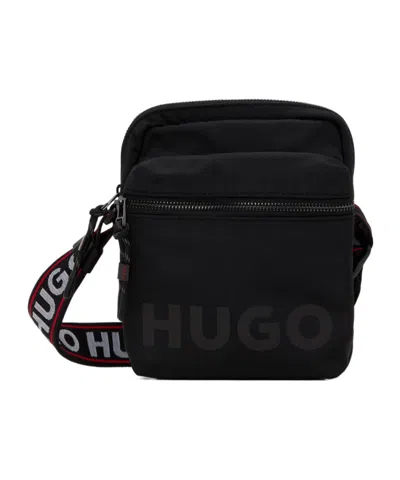 Hugo Boss Logo-print Shoulder Bag In Black