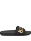 Hugo Boss Italian-made Slides With Large Logo Detail