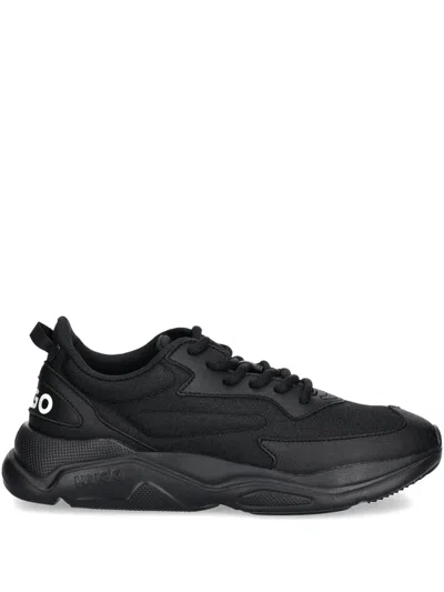 Hugo Boss Logo-print Sneakers In Black