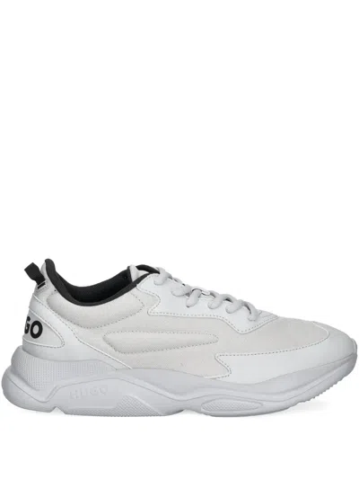 Hugo Boss Logo-print Sneakers In Grey