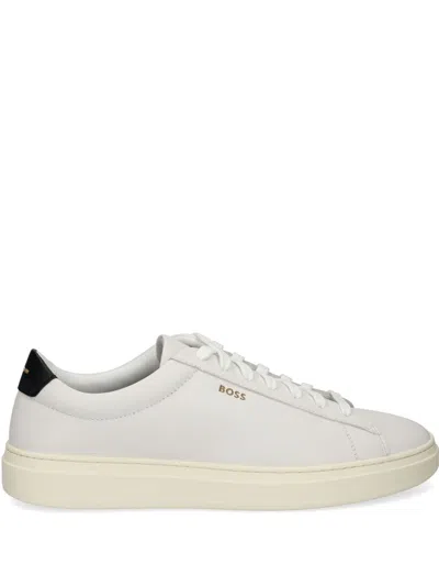 Hugo Boss Logo-print Sneakers In Neutrals