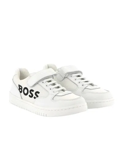 Hugo Boss Logo-print Sneakers In White