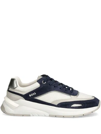 HUGO BOSS LOGO-PRINT SNEAKERS