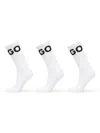 Hugo Boss Logo-print Socks (pack Of Three) In White
