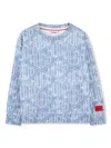Hugo Boss Logo-print Sweatshirt In 蓝色